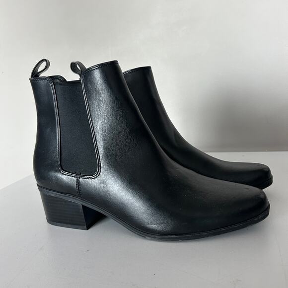 black chelsea boots size 9 1/2 - Picture 1 of 3